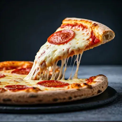 Rustic pizza representing storytelling